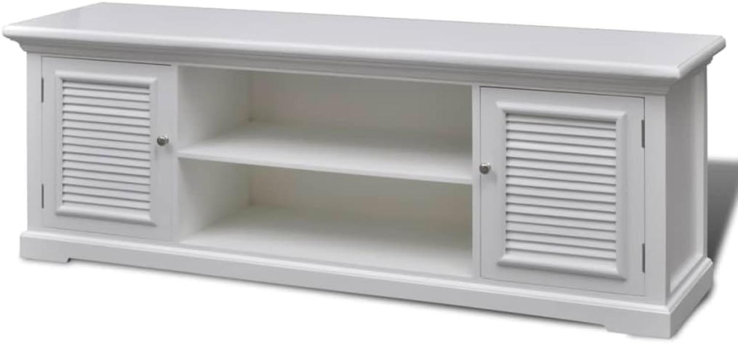 vidaXL TV-Schrank Weiß Holz 241373 Bild 1