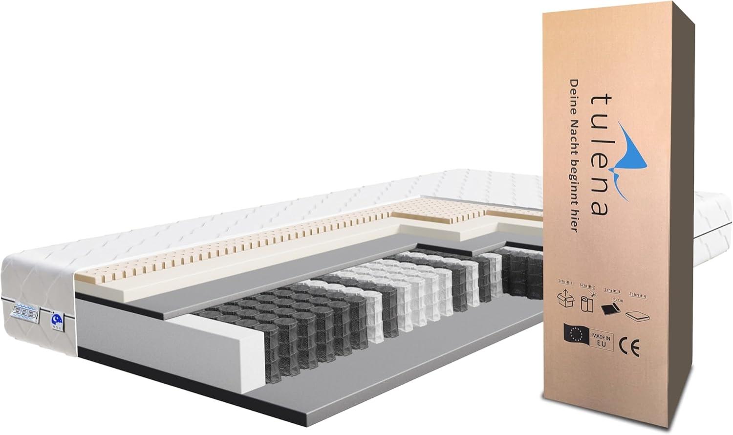 NOX Taschenfederkern Matratze 120x200 Ferderkernmatratze H2 + H3 Comfort Plus 22cm hoch| Probeschlafen | Rollmatratze Wendematratze Bild 1