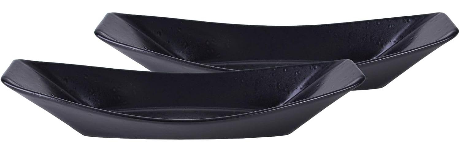 CreaTable 33957 Streat Food Streat Boat long Servierschale, schwarz (1 Set) Bild 1