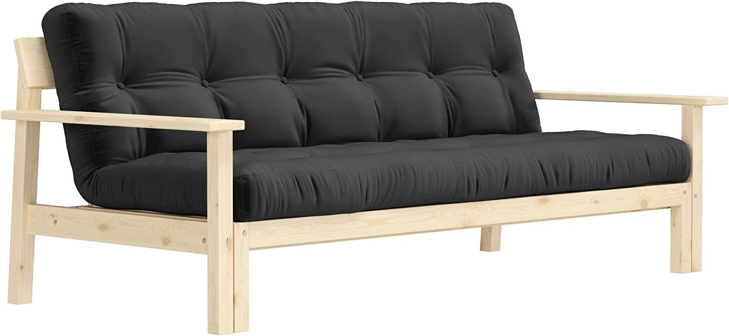 Schlafsofa UNWIND - Matratze Dark Grey / Gestell Natur - Karup Design Bild 1