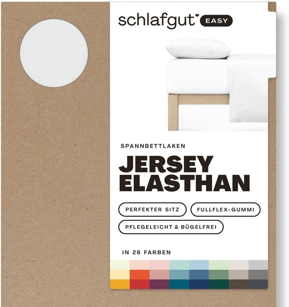 Schlafgut Spannbettlaken EASY Jersey Elasthan, Jersey, Gummizug: rundum, (1 Stück), MADE IN GREEN by OEKO-TEX® Bild 1