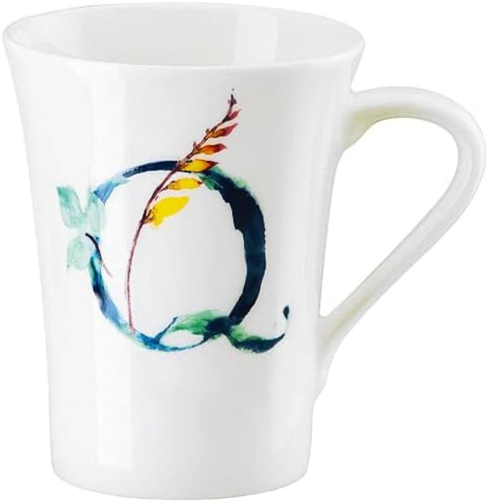 Hutschenreuther Flower Alphabet Becher mit Henkel - Q, Bone China, Quamoclit lobata, 400 ml, 02048-727396-15505 Bild 1