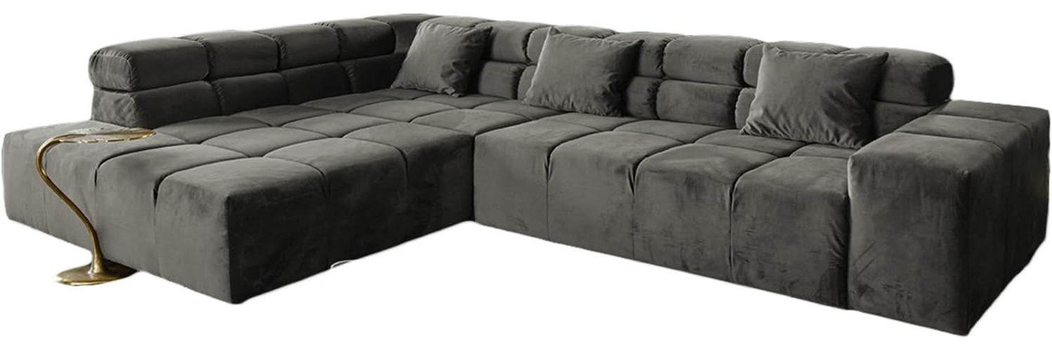 KAWOLA Ecksofa NEVADA, Couch L-Form rechts oder links, mit oder ohne Sitzvorzug Velvet Bild 1