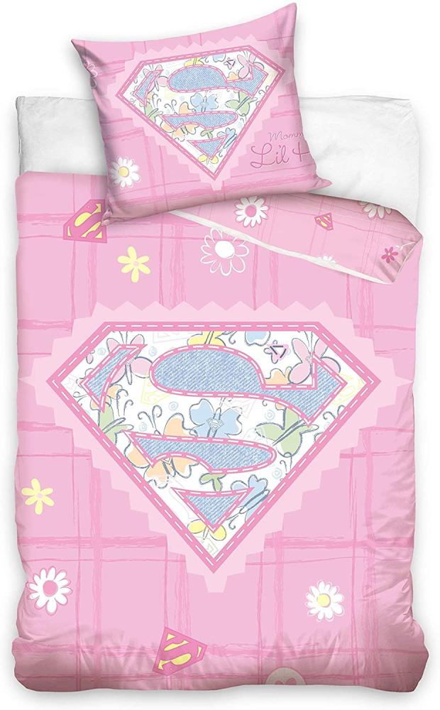 Super Baby Bettwäsche, Baumwolle, Rosa, 100 x 135 + 40 x 60 cm Bild 1