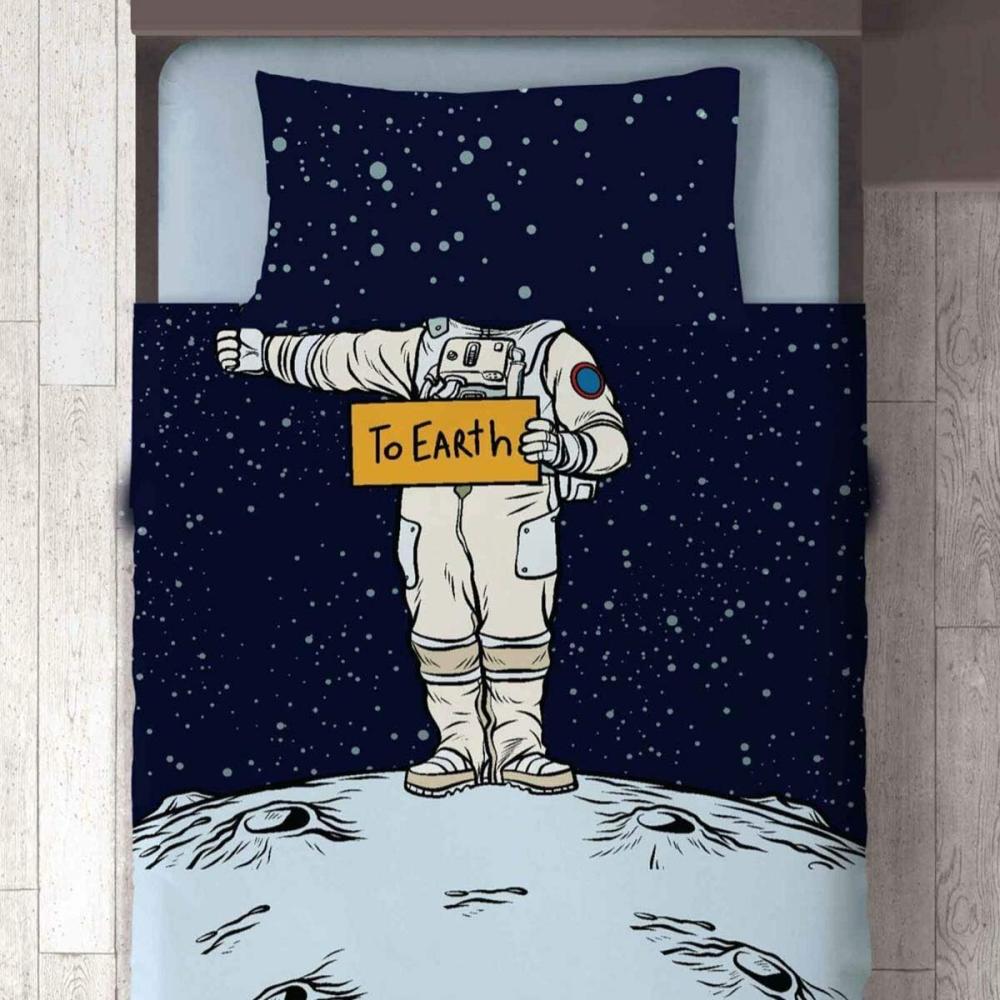 Traumschlaf Bettwäsche Astronaut|135x200 cm + 80x80 cm Bild 1