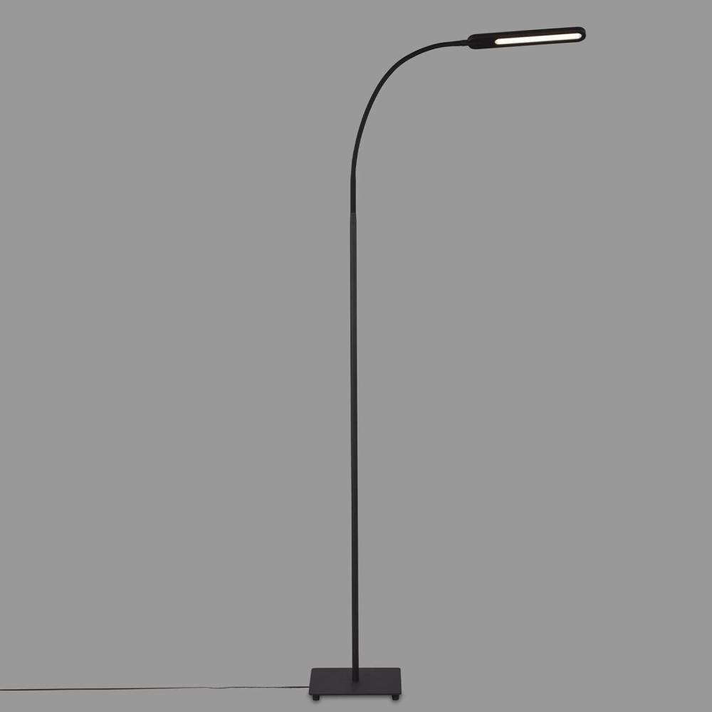 BRILONER - LED Stehlampe mit Touch, dimmbar in Stufen, einstellbar in warmweiß und kaltweiß, Leselampe, Wohnzimmerlampe, Deckenfluter, Standleuchte, Stehleuchte, 20,8x20,8x183 cm, Schwarz Bild 1