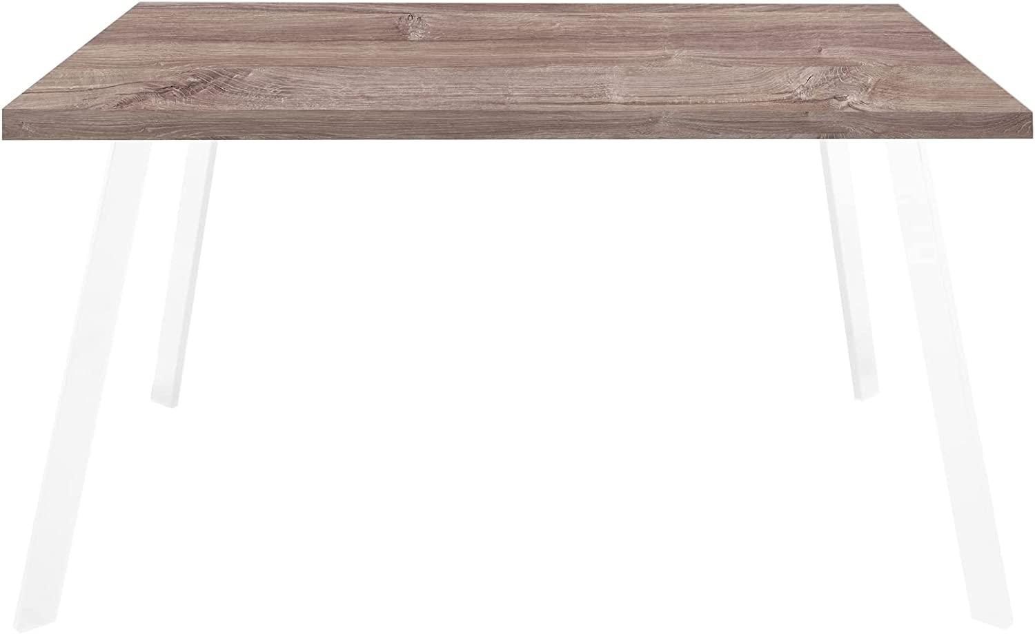 Esszimmertisch ausziehbar rechteckig Edna 2 160 x 90 x 75 Esstisch Weiß/Stirling Oak 13951-160 Bild 1