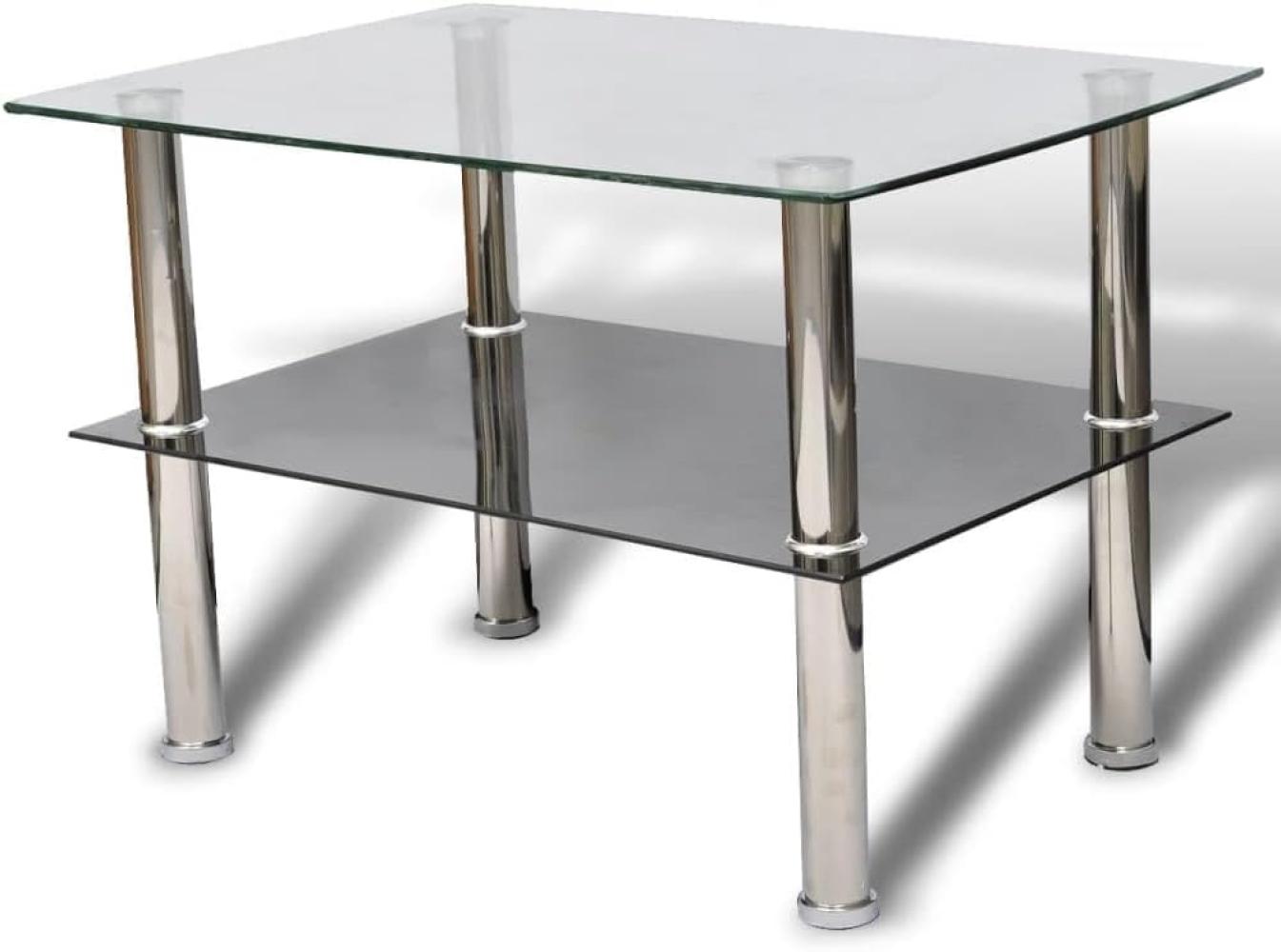 vidaXL Couchtisch mit Ablage Glas 240341 Bild 1