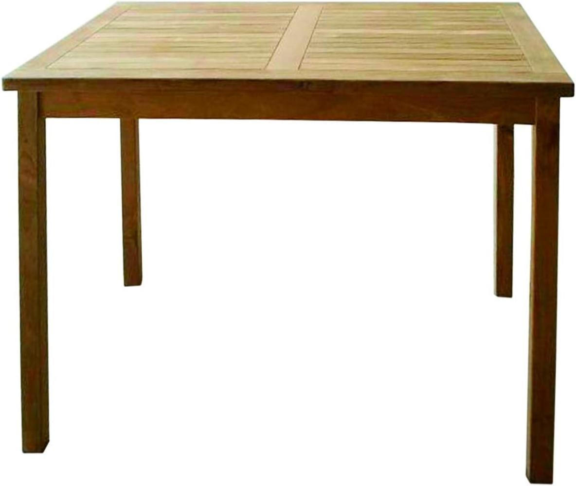 Premium Teak Tisch Gartentisch Esstisch 70x90x75cm Bild 1