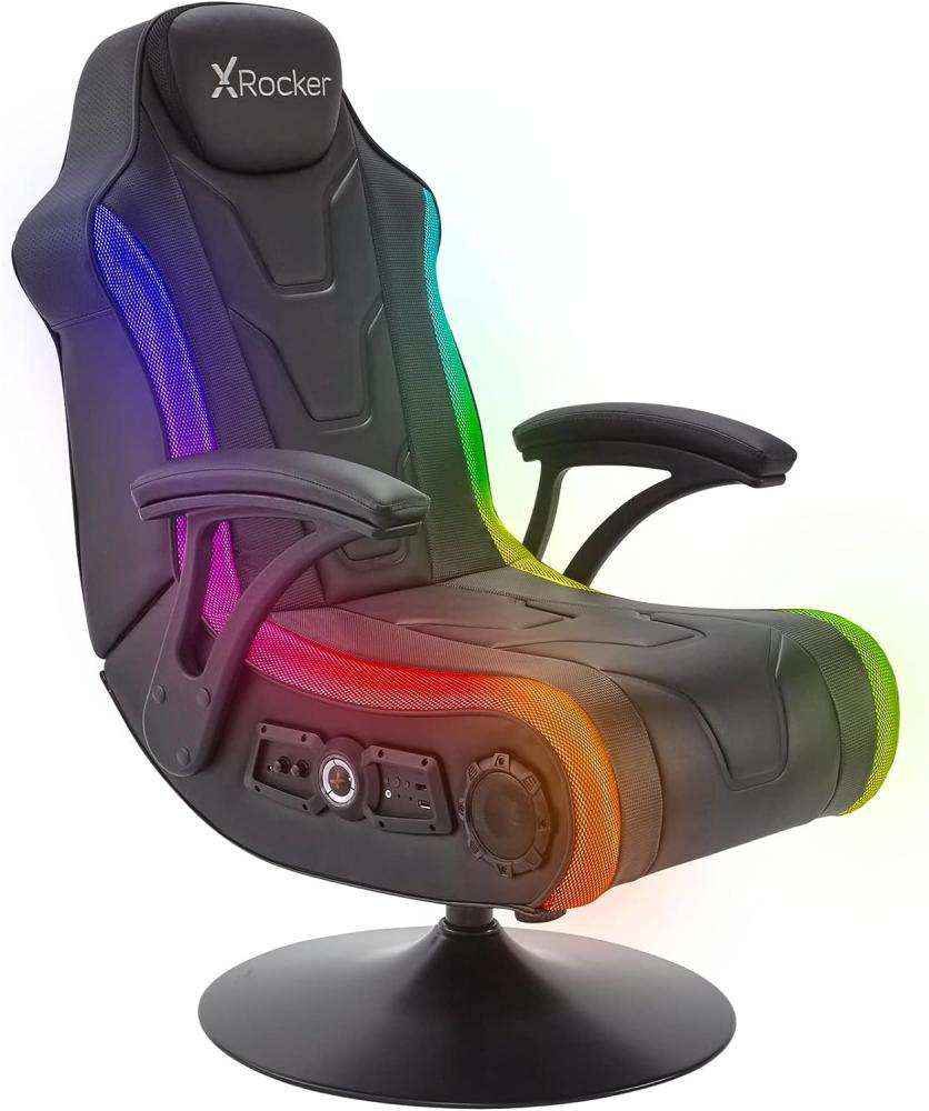 X Rocker MONSOON 4.1 Gaming-Sessel mit LED-Beleuchtung, Wireless Audiosystem und Vibrationsmotor - Bild 1