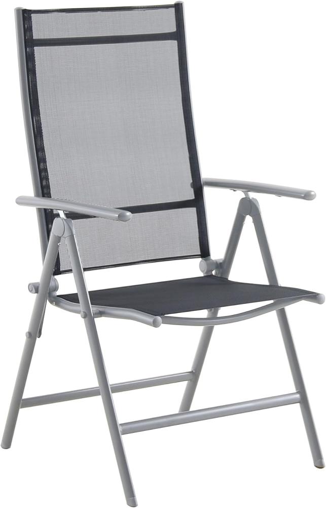 Greemotion Klappsessel Chur - 110 kg - Campingstuhl - 4 Bein(e) - 3,6 kg - Aluminium - Textil - Grau Bild 1