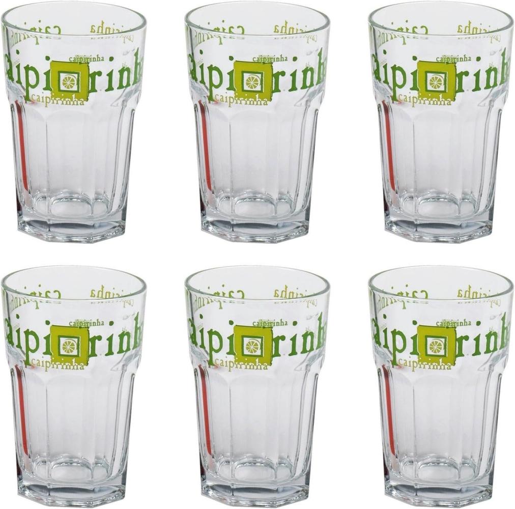 RASTAL 101080 Original Caipirinha-Glas mit trendigem Motiv, 360ml, H 12cm, klar Bild 1