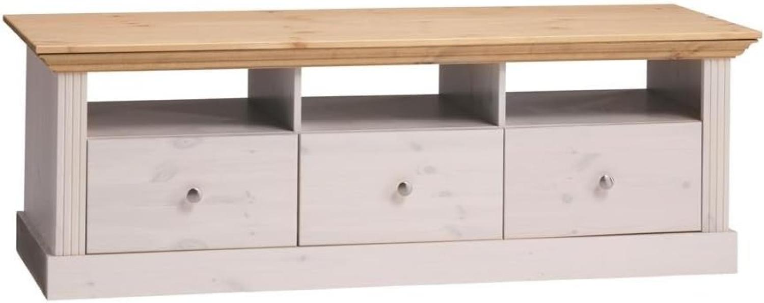 STEENS 'Monaco' TV-Lowboard, White Wash/Gelaugt Bild 1