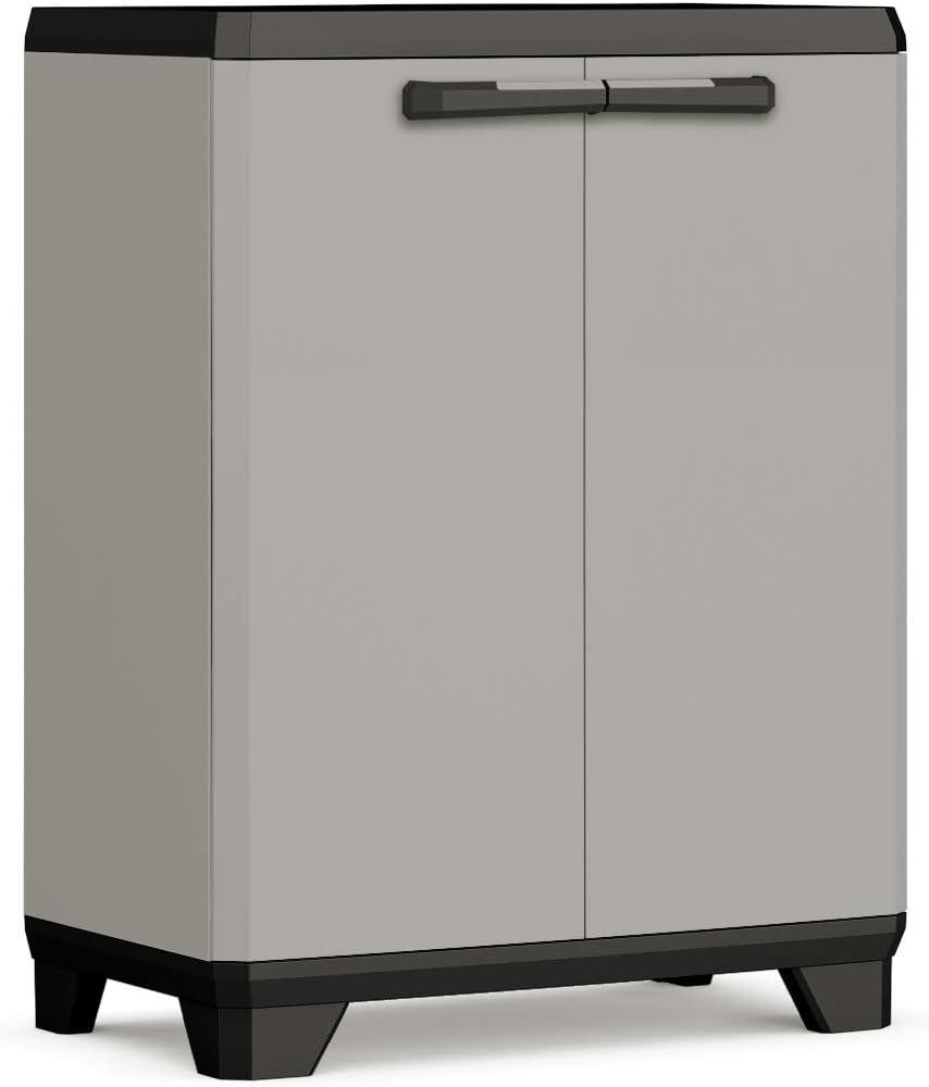 Keter Lagerschrank Niedrig Planet Grau und Schwarz 445035 Bild 1