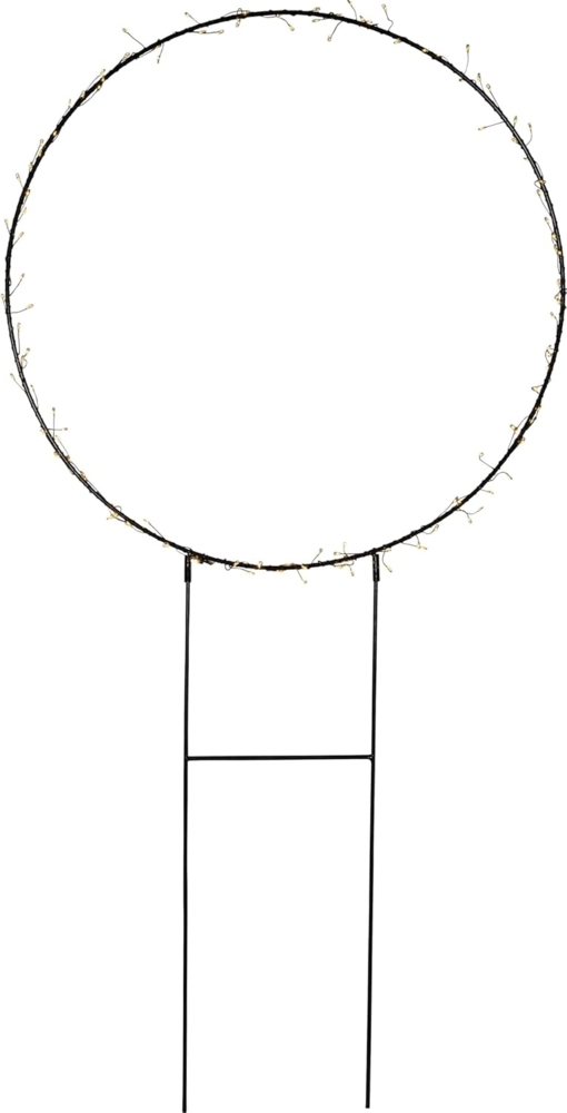 Leuchtring ,Barlumi', 120 LEDs, outdoor, mit Erdspießen, schwarz, Ø 60cm Bild 1