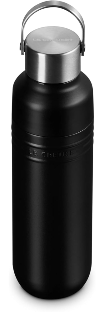 Le Creuset Trinkflasche 500ml Schwarz Matt Edelstahl Bild 1
