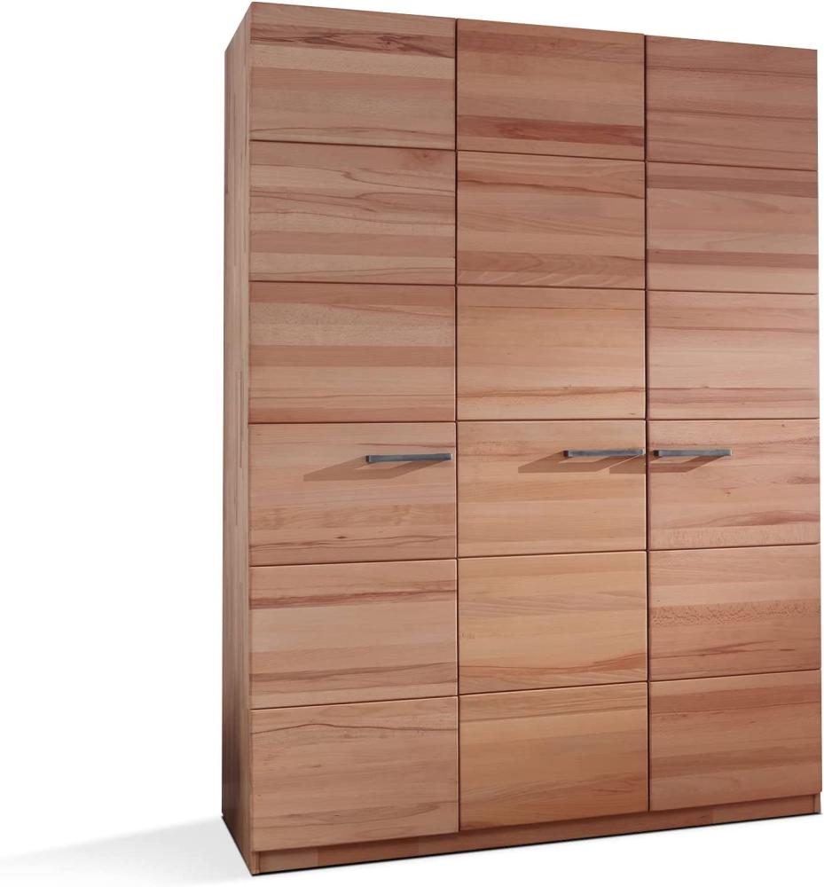 Möbel-Eins KIMA KIMA Kleiderschrank, Material Massivholz, Kernbuche geölt 3-türig Bild 1