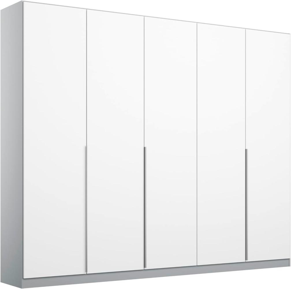 Rauch Möbel Alabama Drehtürenschrank Schrank Kleiderschrank Weiss / Grau, 5-türig, Inklusive Zubehörpaket Basic, 3 Kleiderstangen, 3 Einlegeböden, BxHxT 226 x 210 x 54 cm Bild 1