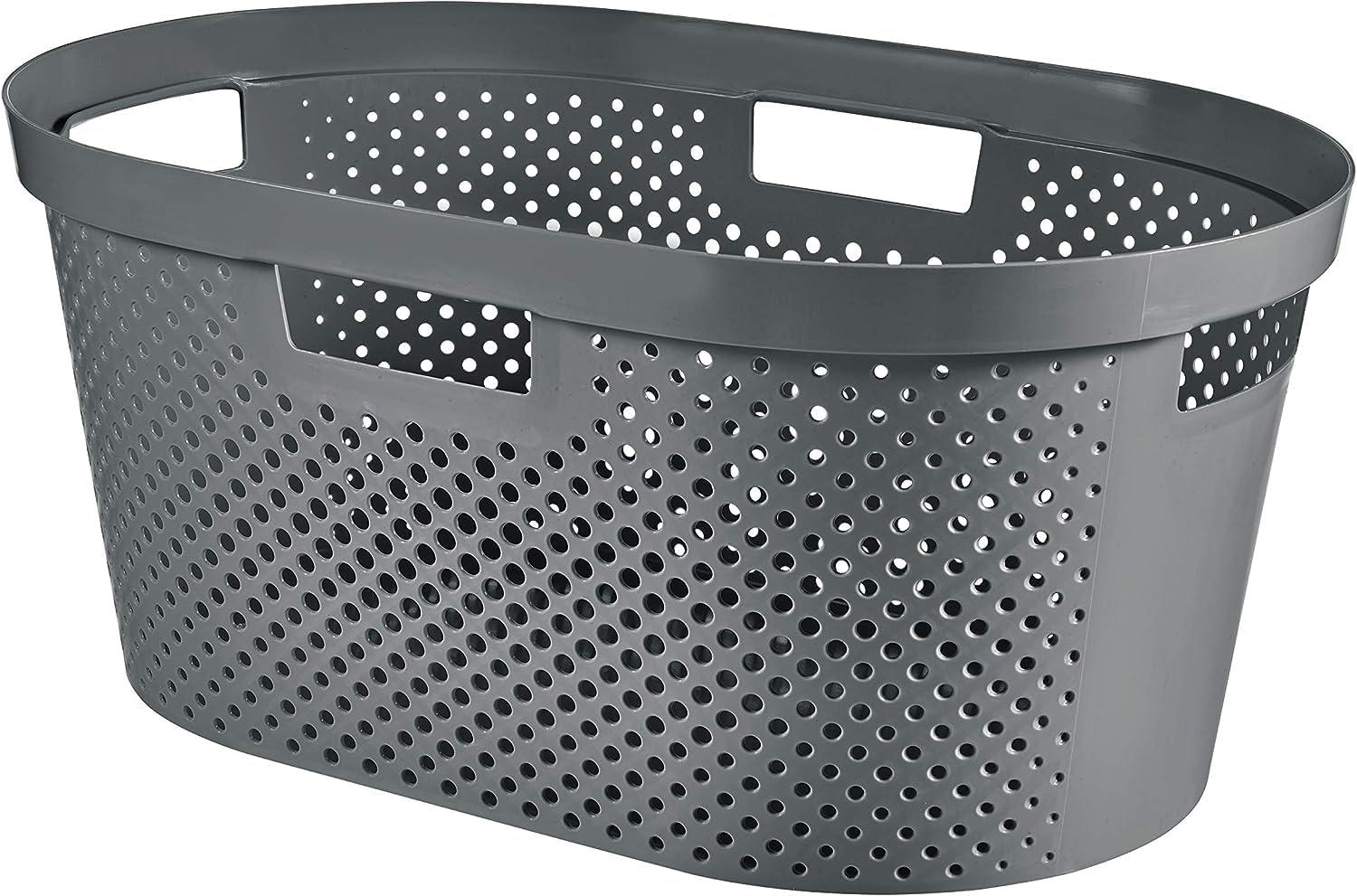 Curver Infinity Recycled 40L laundry basket grey Bild 1