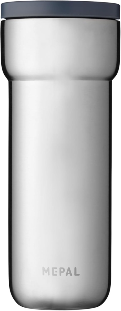 Mepal - Isolierbecher Ellipse - 6 Stunden heiß & 10 Stunden kalt - Thermobecher für Unterwegs - Geeignet als Tee & Kaffeetasse zum Mitnehmen - Passt in alle Becherhalter - 475 ml - Natural Brushed Bild 1