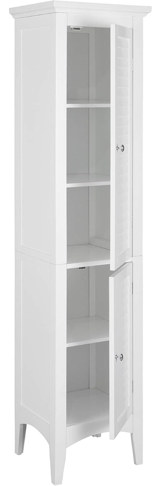 Versanora Badezimmer-Hochschrank Badmöbel Badregal Holzschrank Weiß Teamson ELG-588 Bild 1