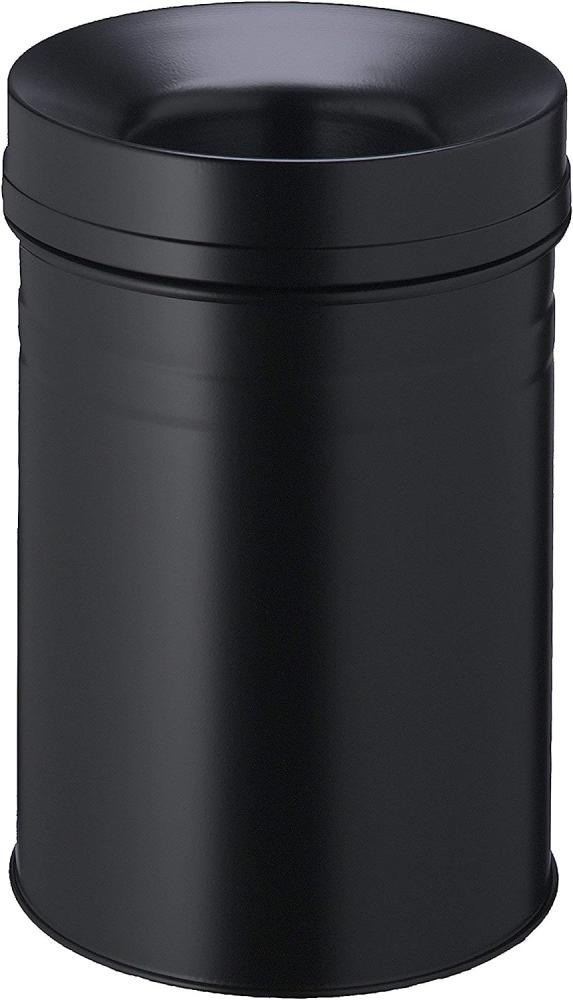 Durable Papierkorb Safe+ rund 15l schwarz Bild 1