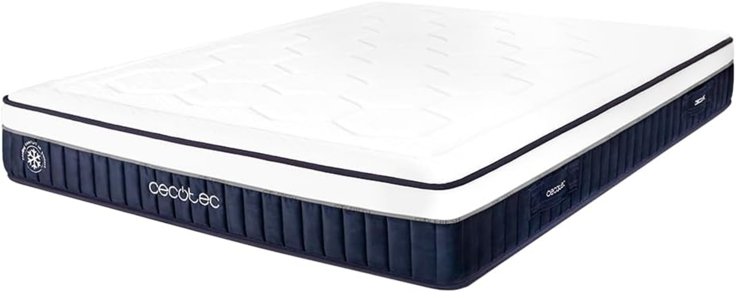 Cecotec Hybridmatratze Fluss Cecofresh 2700 CoolConfort Hybrid 120x190. Multicapa, Kern von Sackflecken und CoolConfort -Technologie, erfrischendes Gefühl, hohe Festigkeit, Höhe 27 cm Bild 1
