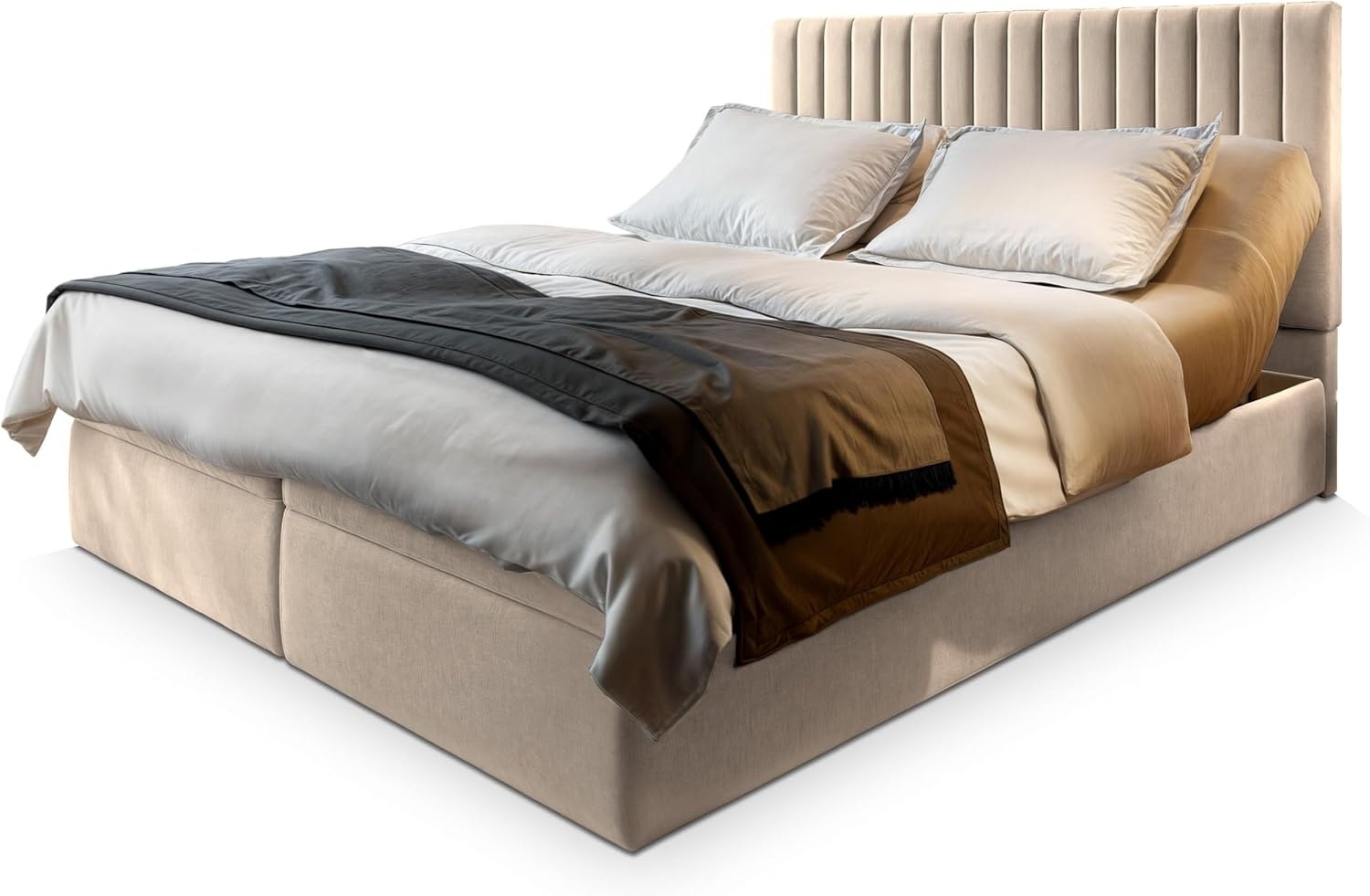 Masseno Boxbett MURLO 180x200 cm mit Bonell Matratze und Topper Bild 1