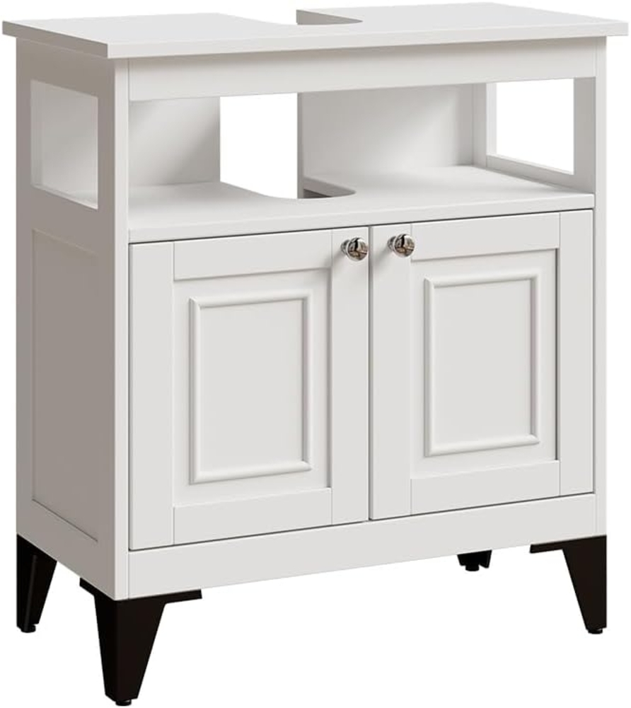 Vicco Waschbeckenunterschrank Weiß 60 x 65 cm, Vanity Bild 1