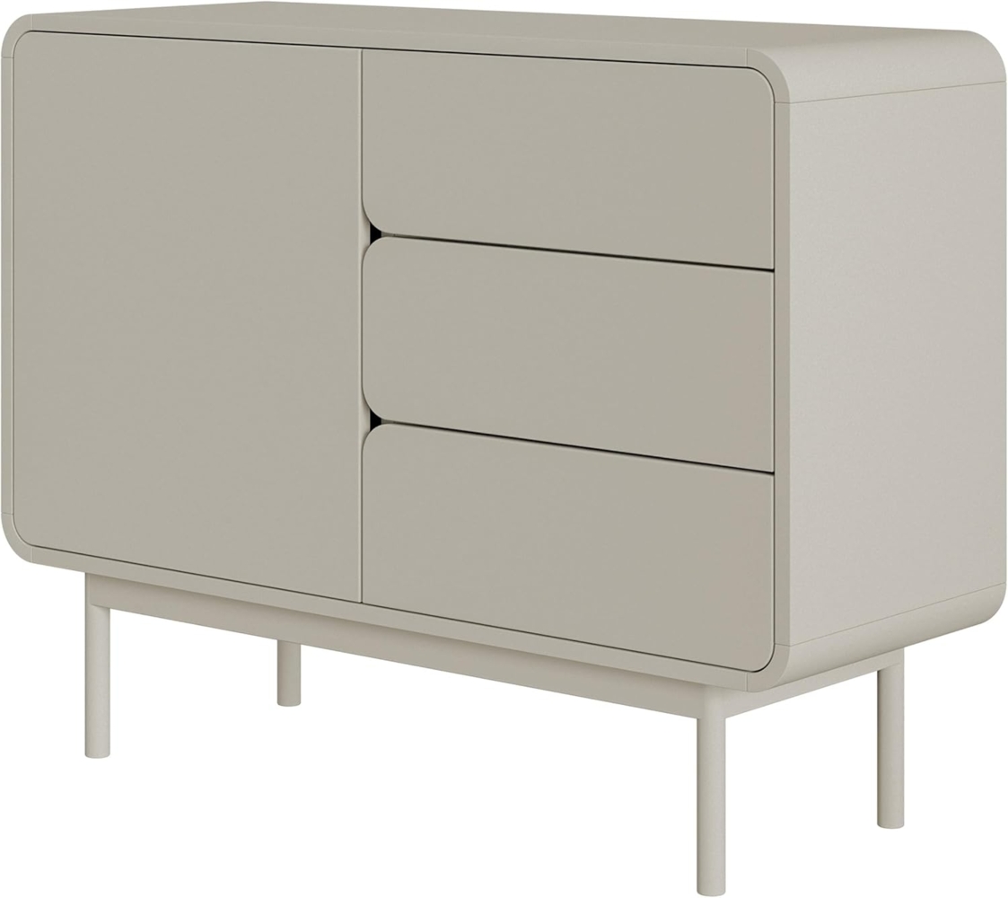 Selsey 'Oro' Sideboard mit 3 Schubladen, greige, ca. 82 x 104 x 40 cm Bild 1