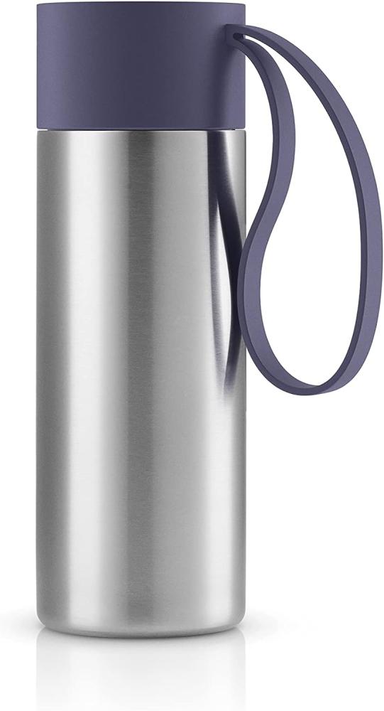 Eva Solo To Go Cup Violet Blue, Kaffeebecher, Thermobecher, Isobecher, Edelstahl / Kunststoff, 350 ml, 567047 Bild 1