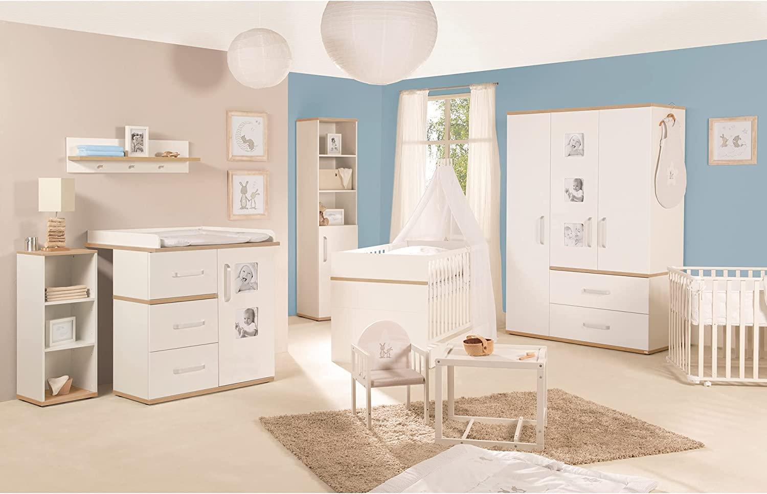 Roba 'Pia' 3-tlg. Babyzimmer-Set Kommode schmal Bild 1