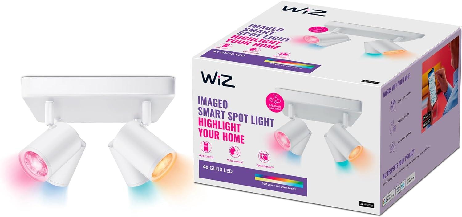 WiZ Imageo quadruple spotlight - White Bild 1