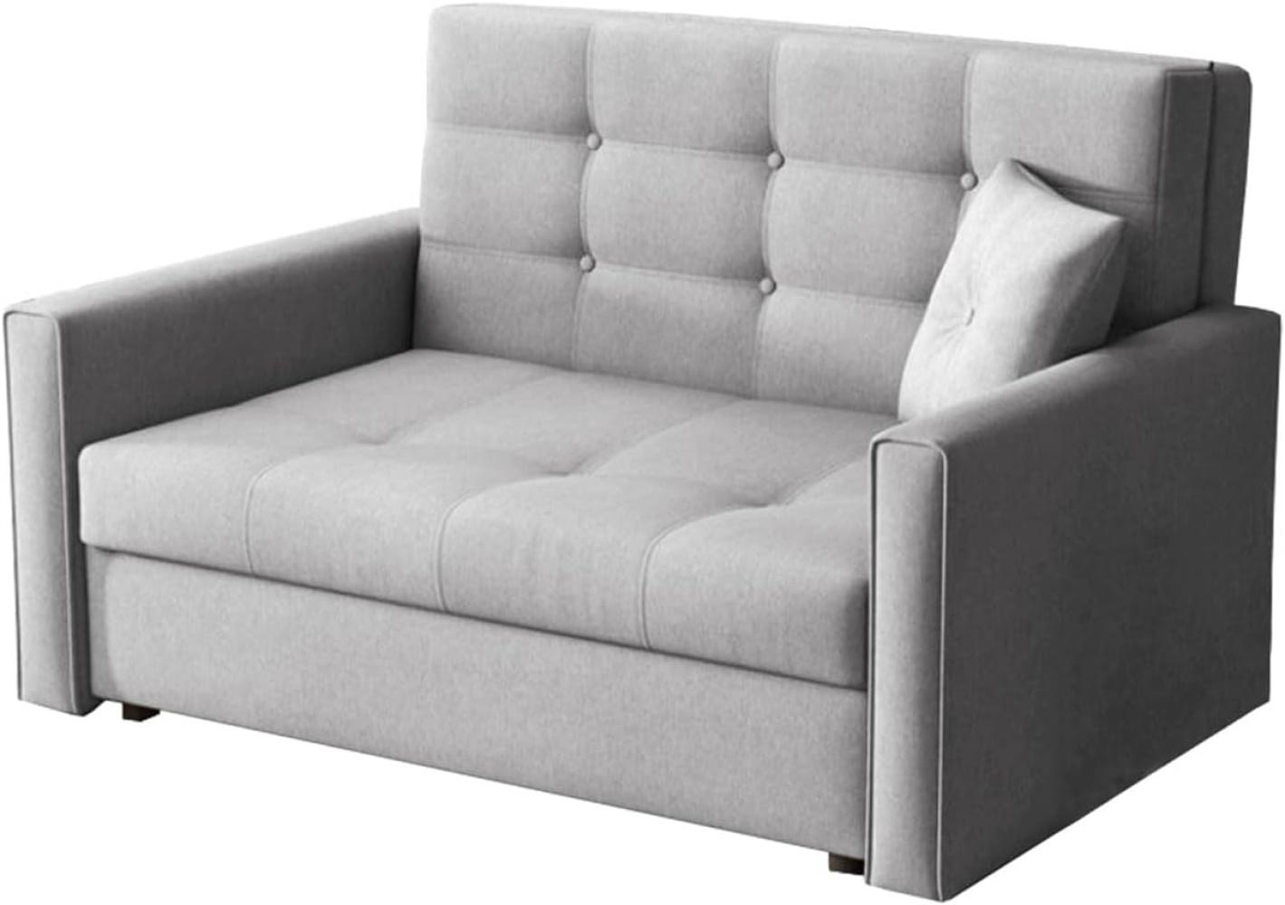 Mirjan24 'Victor Lux II' Sofa, mit Schlaffunktion und Bettkasten, Grau, 85 x 98 x 133 cm Bild 1