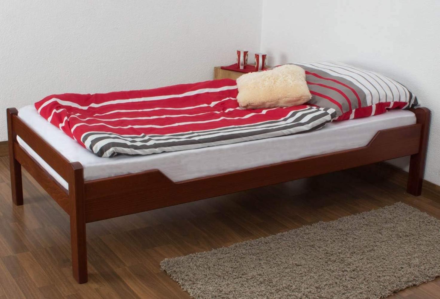 Steiner Einzelbett 'Easy Premium Line K1/1n' rotbraun, 90x190 cm Bild 1