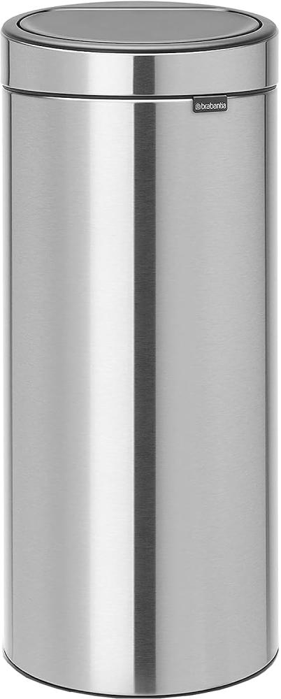 Brabantia Touch Bin, 30L, 30 l, Rund, Kunststoff, Edelstahl, Manuell, Edelstahl, 29 cm Bild 1