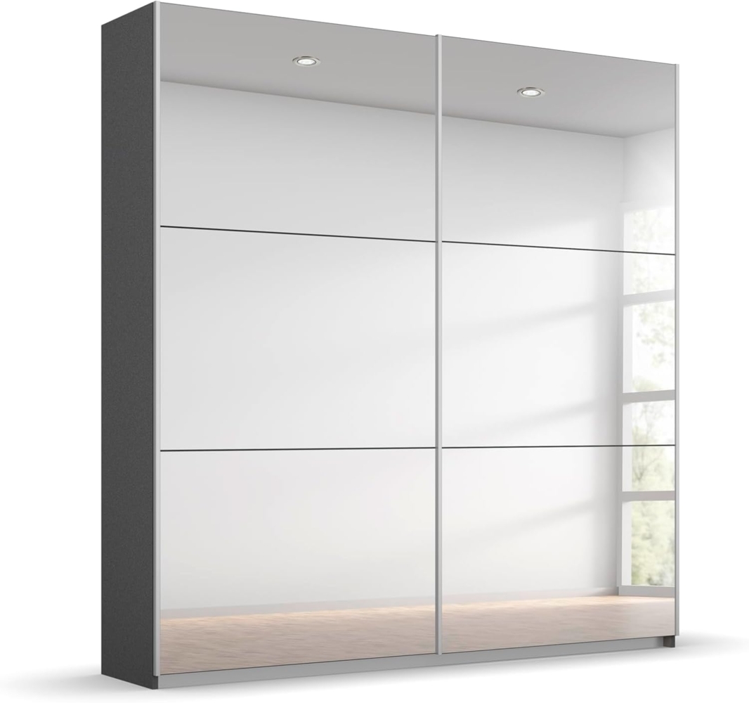 rauch Schwebetürenschrank Kleiderschrank Schrank Garderobe REFLECT inkl. praktischer Innenausstattung mit 2 Stoffboxen MADE IN GERMANY Bild 1
