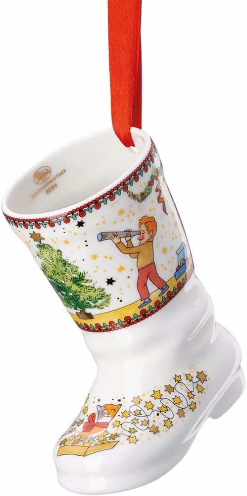 Hutschenreuther Porzellanstiefel Weihnachtsstiefel 2024 Bild 1