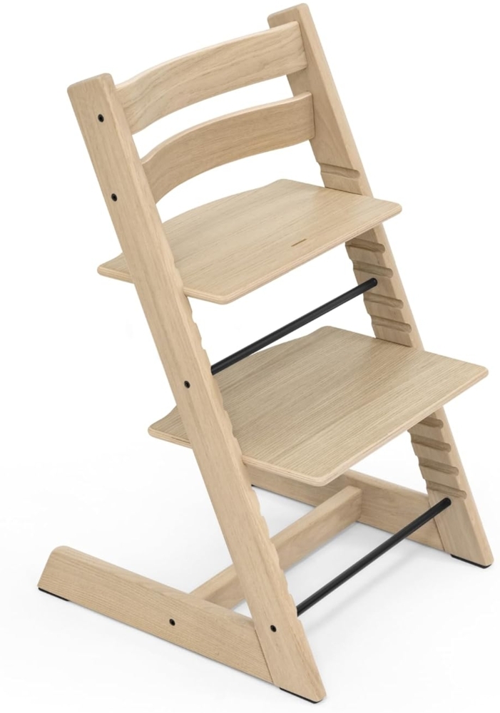 Stokke 'Tripp Trapp' Hochstuhl, oak natural, höhenverstellbar, Eiche massiv, bis 110 kg Bild 1