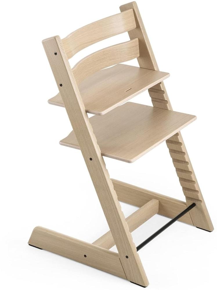 Stokke 'Tripp Trapp' Hochstuhl, oak natural, höhenverstellbar, Eiche massiv, bis 110 kg Bild 1