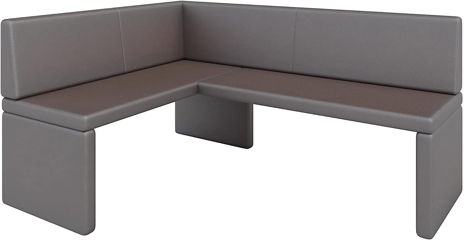 Eckbank Akiko Corner Bench - Eckbankgruppe für Ihrem Esszimmer, Küche modern, Sitzecke, Essecke. Perfekt für Küche, Büro und Rezeption. Solide und Starke Verarbeitung. (Soft 30, 128x168cm Links) Bild 1