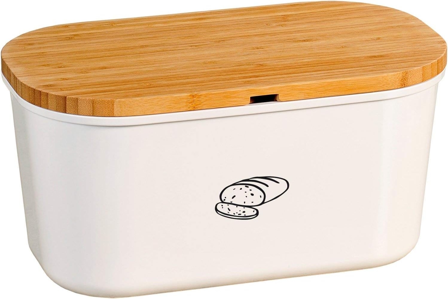 KESPER Brotbox weiß Melamin, 37 x 17,5 x 21,5 cm Bild 1