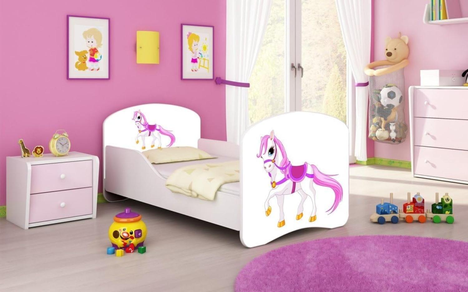 Kinderbett Milena mit verschiedenen Mustern 160x80 Pony Bild 1