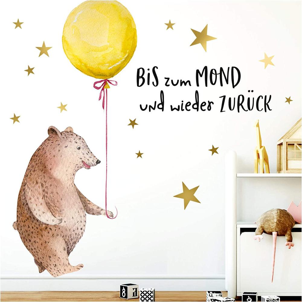 Little Deco Aufkleber Bär mit Luftballon 59 x 103 cm Bild 1