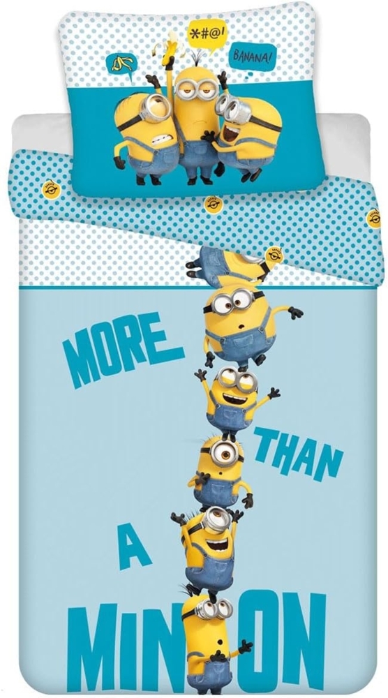 Tinisu Bettwäsche Minions Bettwäsche - 140x200 cm Kissen und Decke Bild 1