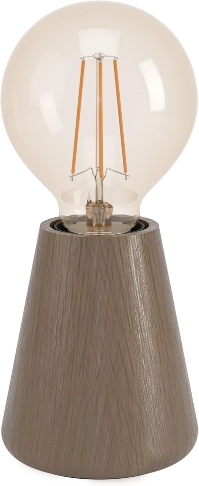 Eglo Tischleuchte Asby dunkelbraun 10 x 8,5 cm E27 Bild 1