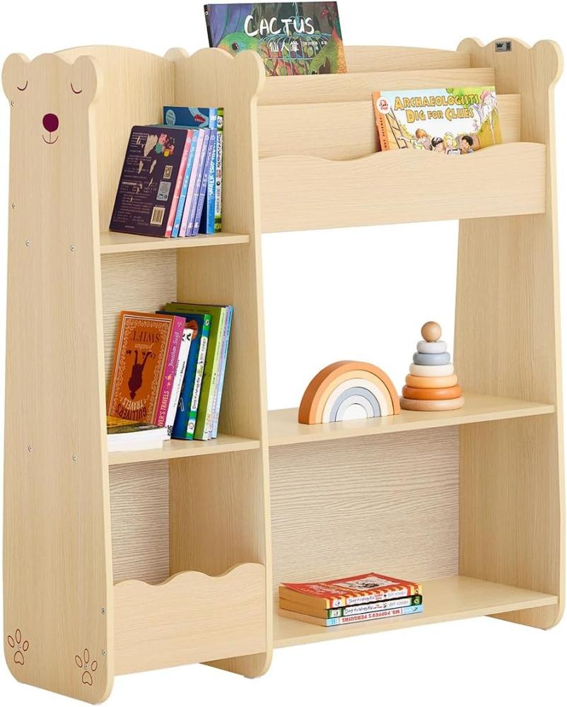 SoBuy Bücherregal KMB101, Kinderregal mit 3 Ablagen und 5 offenen Fächern Aufbewahrungsregal Bild 1