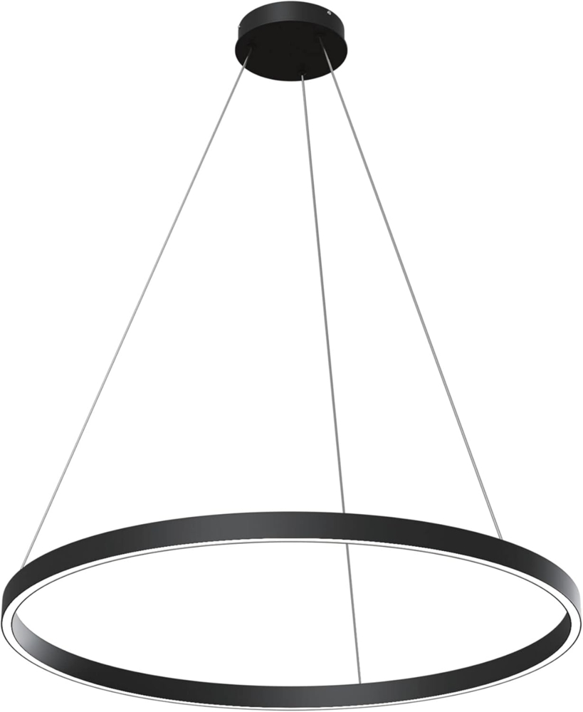 Maytoni Pendelleuchte Rim, Schwarz, 1 flg, 51 W, 3000 lm, 120 x 80 x 100 cm (LxBxH) Bild 1