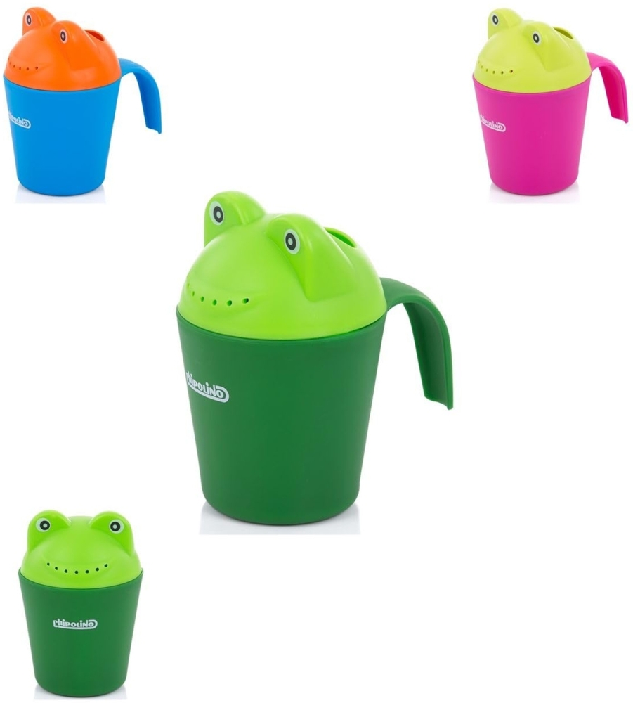 Chipolino Baby Badetasse Froggy weiche Kanten ergonomischer Griff ab 10 Monaten grün Bild 1