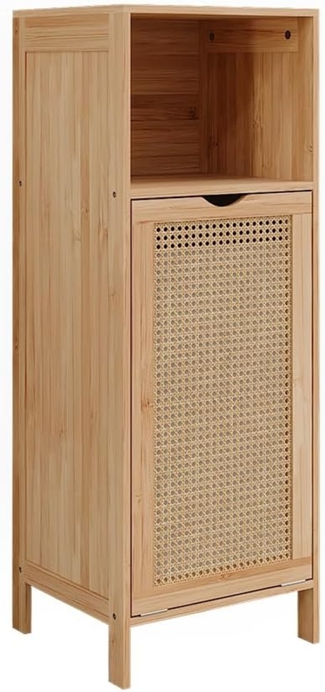 Badschrank Liora Bambus 36 x 98 cm Vicco Bild 1